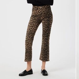 Mavi Anika Cropped Flare Jeans Mid Rise | Leopard Denim